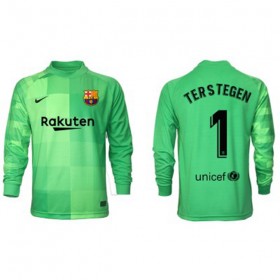 Koszulka FC Barcelona Bramkarska Ter Stegen 1 Trzeci Stroje Piłkarskie 2021/22 Długi Rękaw